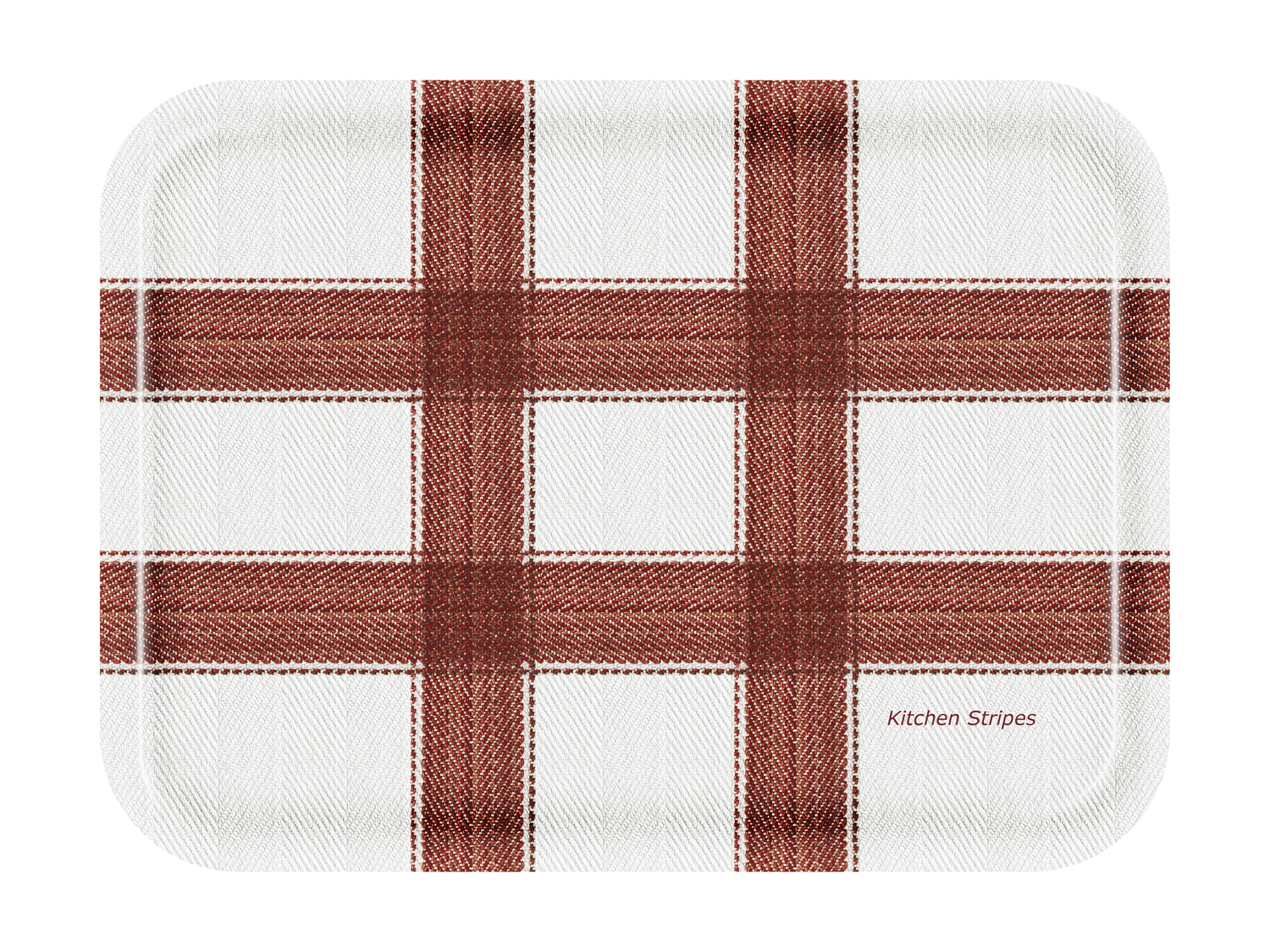 FROQE - TRAY_PLATE_WV - SKU_TRA1262KS2720RE - Kitchen_Stripes-Red - 27x20cm_10.63x7.87in - MEAL & TRADITION by Forbicon - Sweden