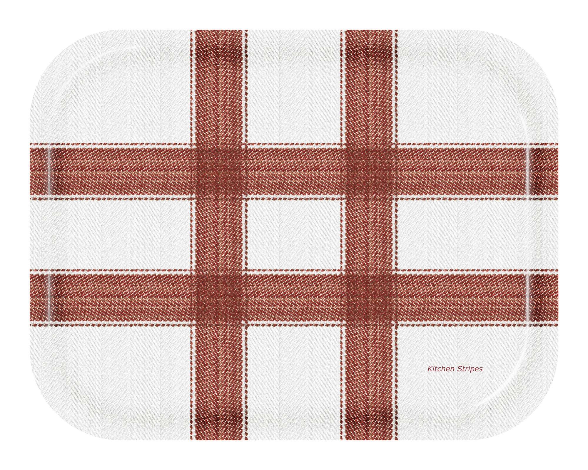 FROQE - TRAY_PLATE_WV - SKU_TRA1265KS3628RE - Kitchen_Stripes-Red - 36x28cm_14.17x11in - MEAL & TRADITION by Forbicon - Sweden