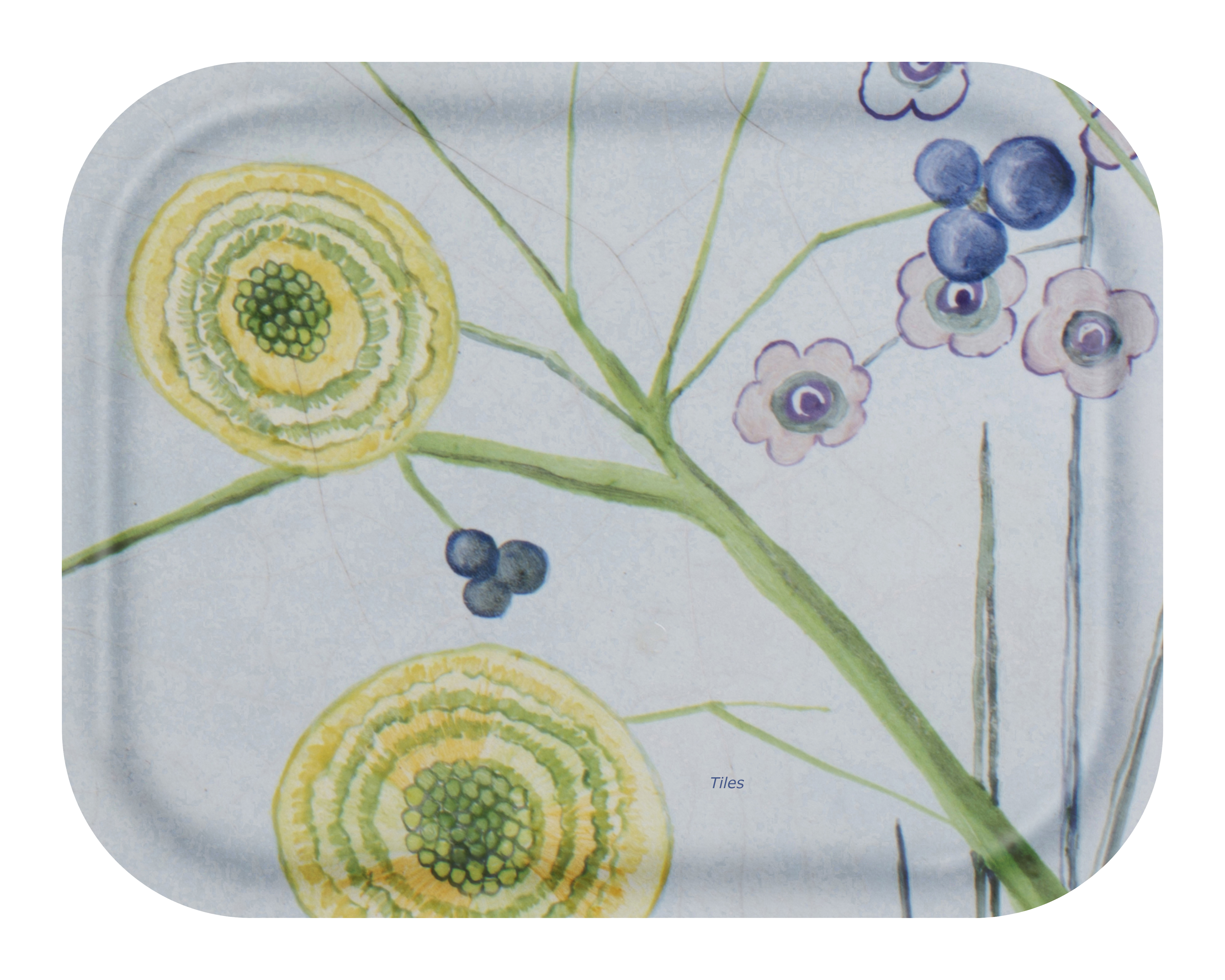 FROQE - TRAY/PLATE WV - SKU_TRA1331REM3628 - Remembrance_Tiles-Ball - 36x28cm_14.17x11in - TRADITION by Forbicon - Sweden