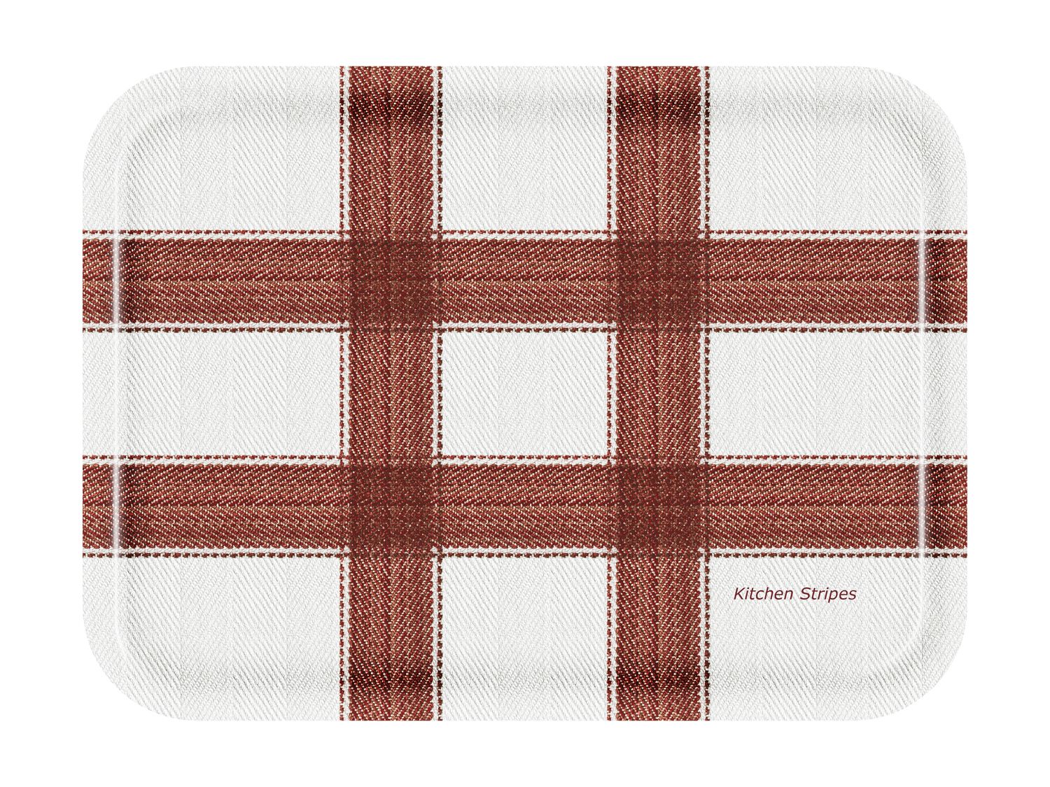 FROQE - TRAY_PLATE_WV - SKU_TRA1262KS2720RE - Kitchen_Stripes-Red - 27x20cm_10.63x7.87in - MEAL & TRADITION by Forbicon - Sweden
