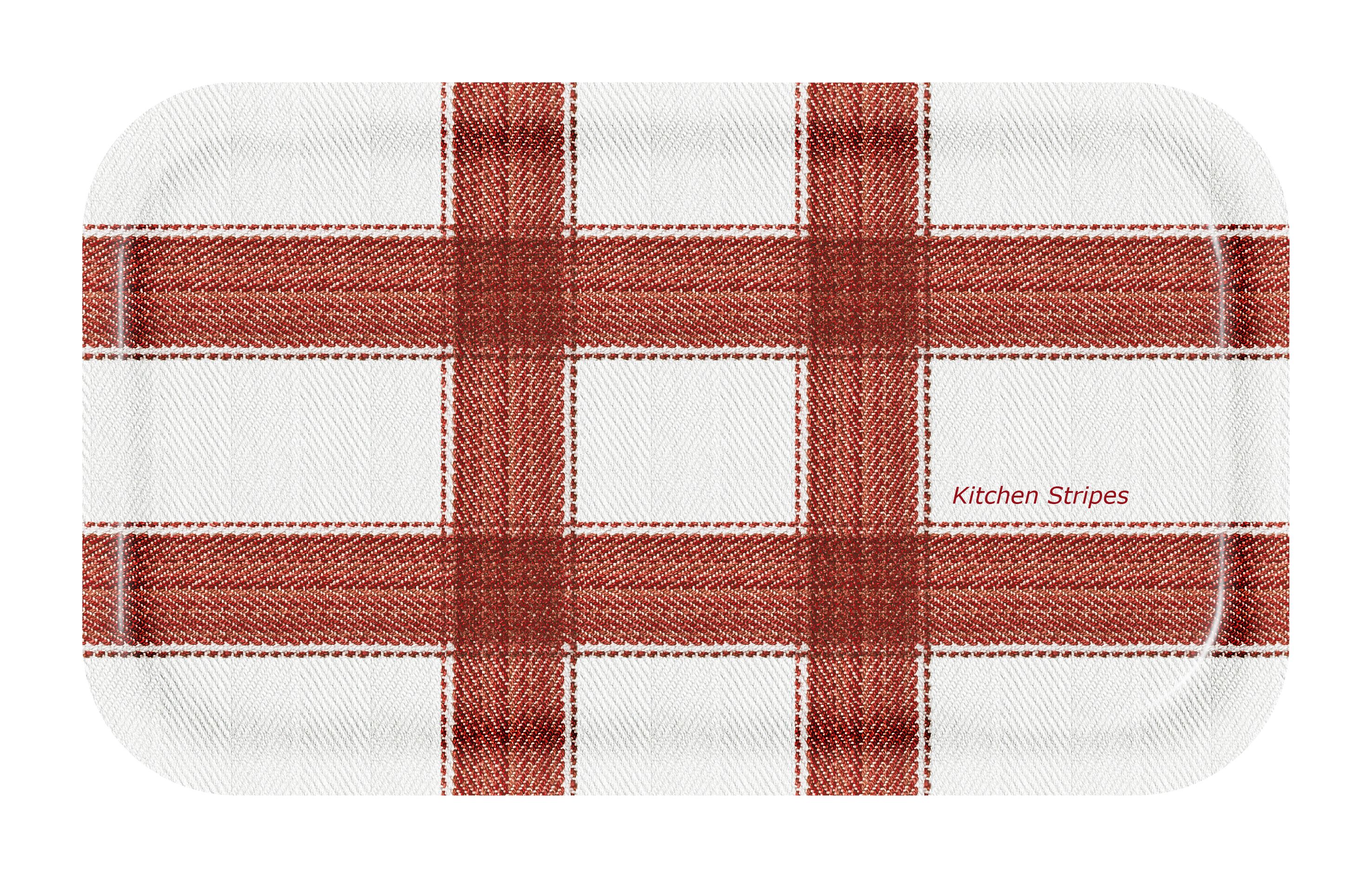 FROQE - TRAY_PLATE_WV - SKU_TRA1275KS2213RE - Kitchen_Stripes-Red - 22x13cm_8.66x5.12in - MEAL & TRADITION by Forbicon - Sweden